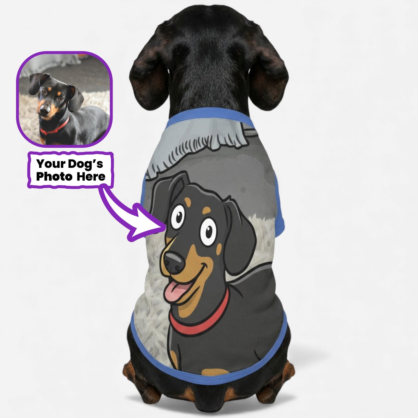 Ducky - Personalized Wool Sweater for Doxie
