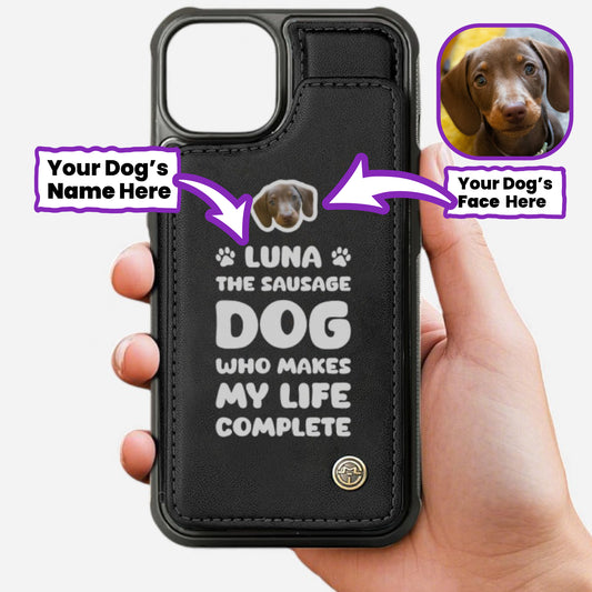 Rolf - Personalized  Leather Wallet Case for for iPhone & Samsung