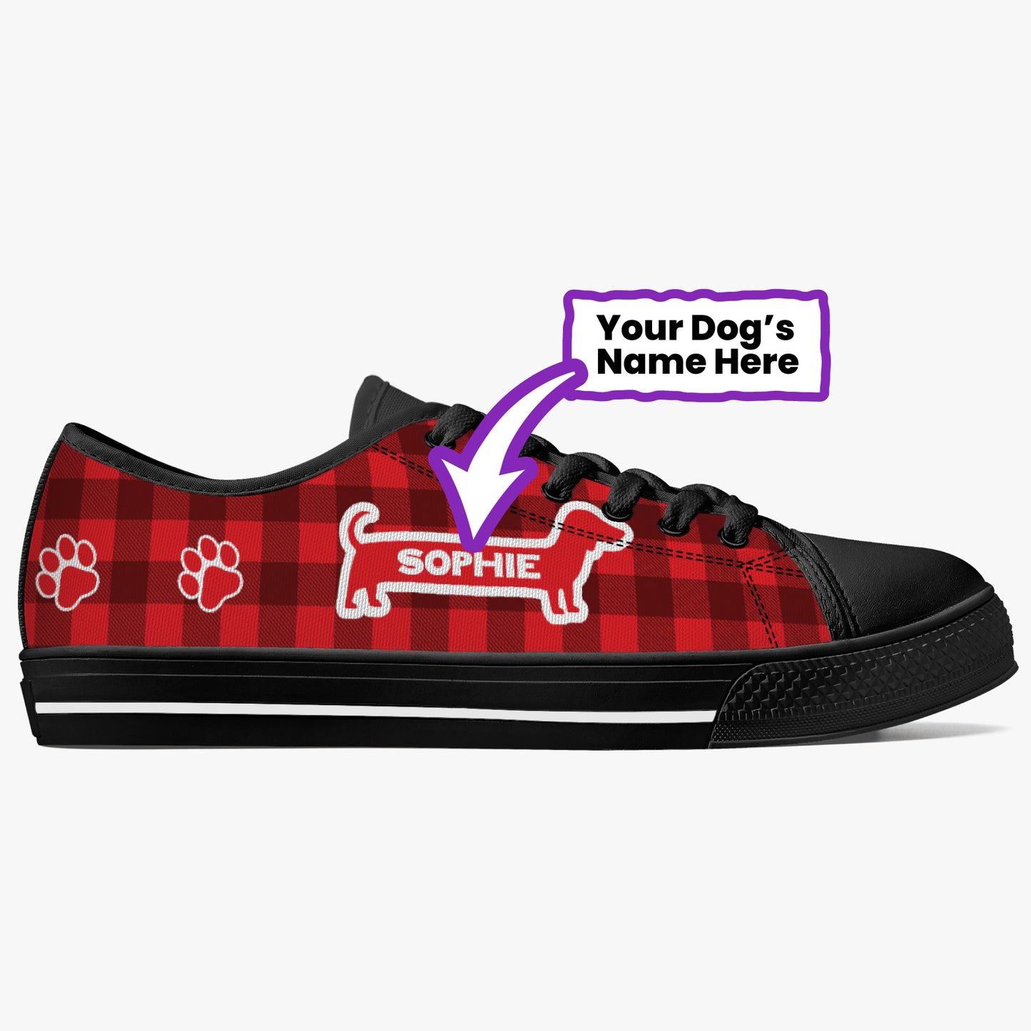 Charlie - Personalized Classic Low-Top Canvas Shoes