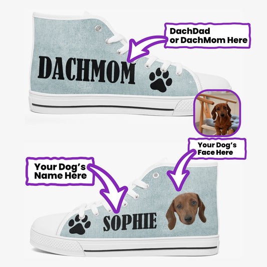 Dottie - Personalized Classic High-Top Canvas Shoes
