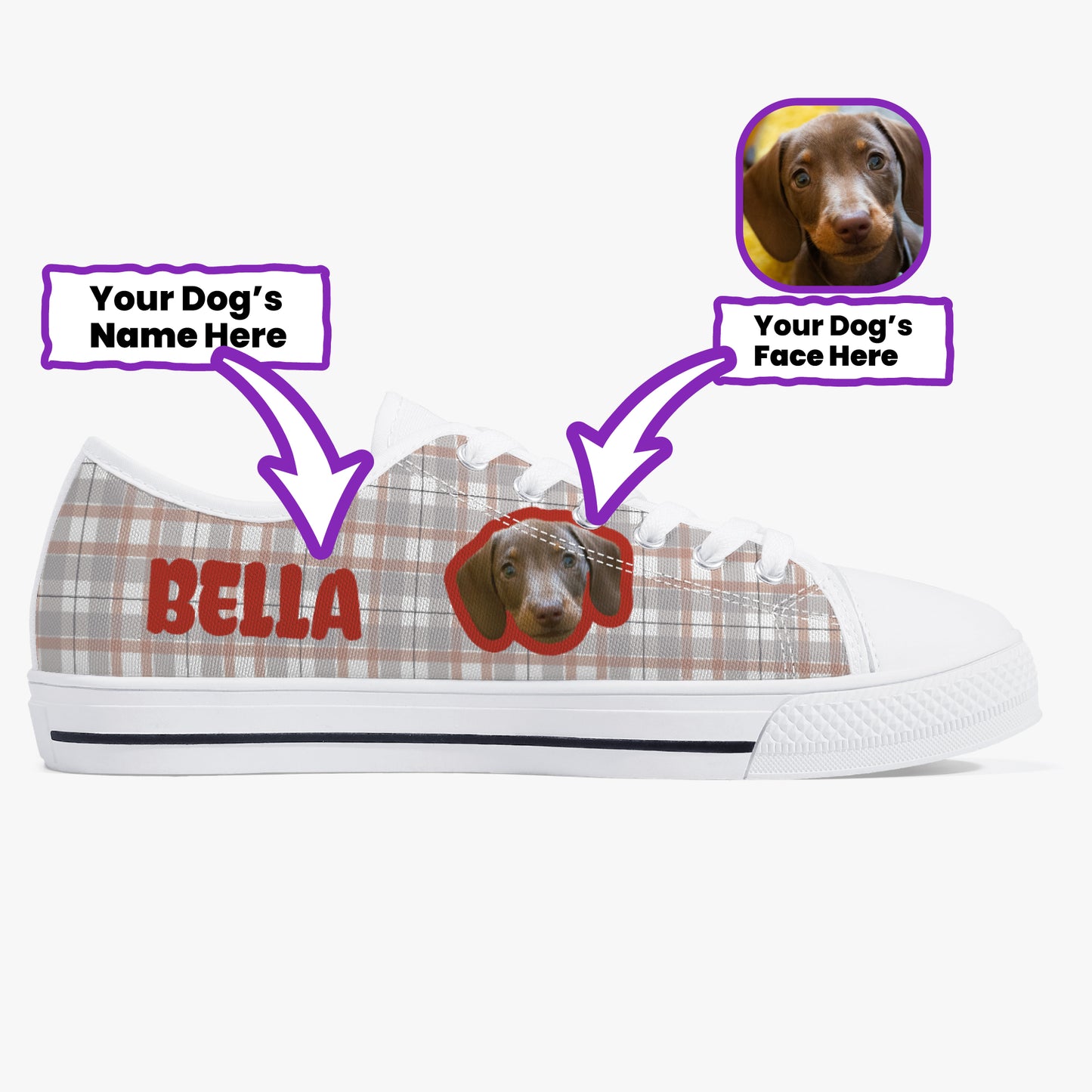 Dobby - Personalized Classic Low-Top Canvas Shoes