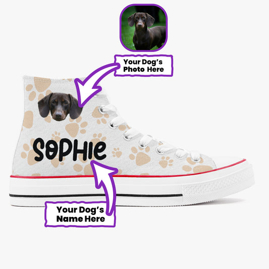 Wilma - Personalized High-Top Canvas Shoes