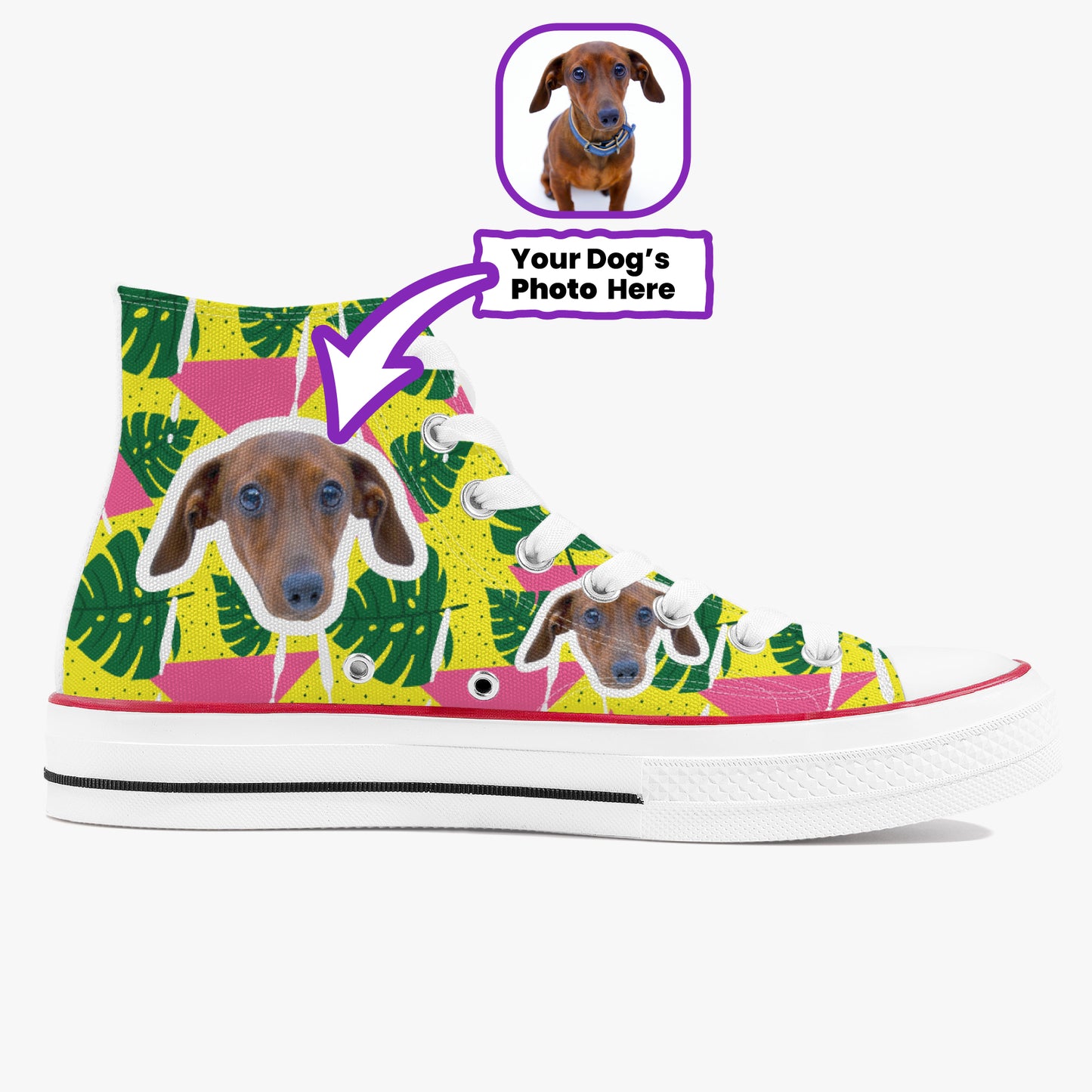 Heidi - Personalized High-Top Canvas Shoes