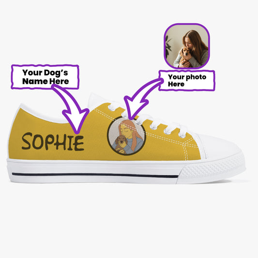 Cannoli - Personalized Classic Low-Top Canvas Shoes