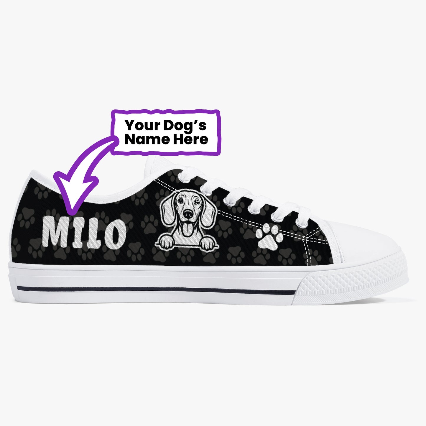Ace - Personalized Classic Low-Top Canvas Shoes