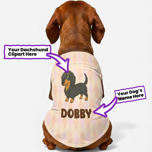 Footie - Personalized Wool Sweater for Doxie