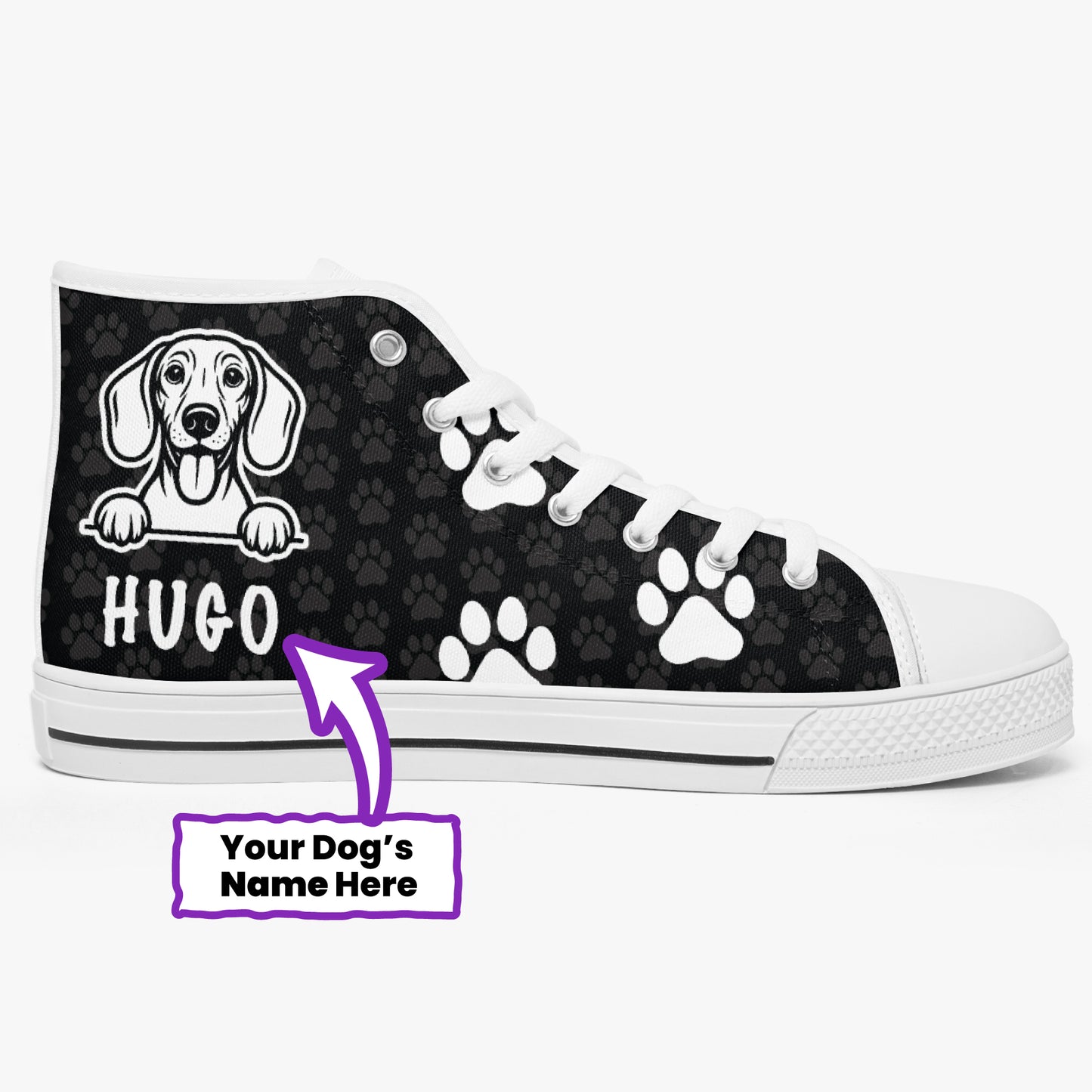 Molly - Personalized Classic High-Top Canvas Shoes