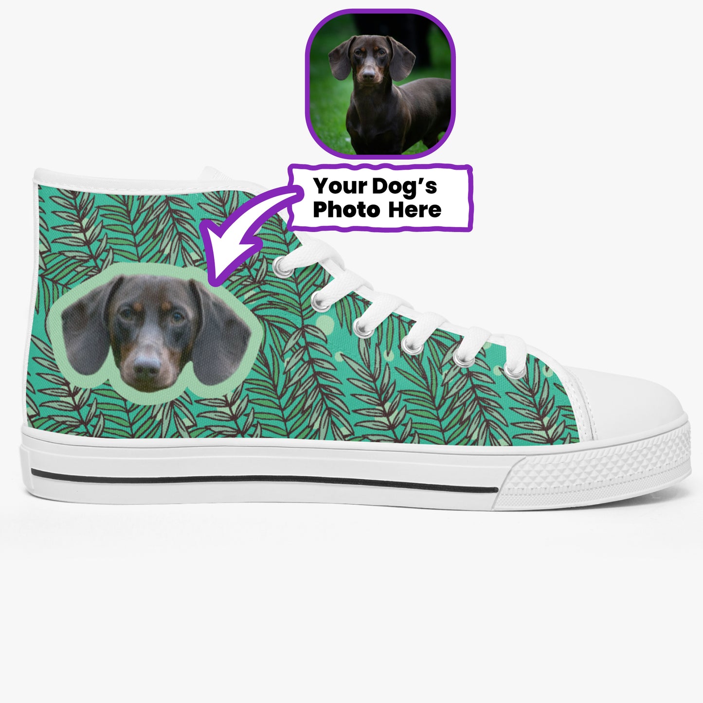 Minnie - Personalized Classic High-Top Canvas Shoes