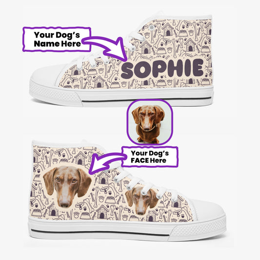 Betty - Personalized Classic High-Top Canvas Shoes