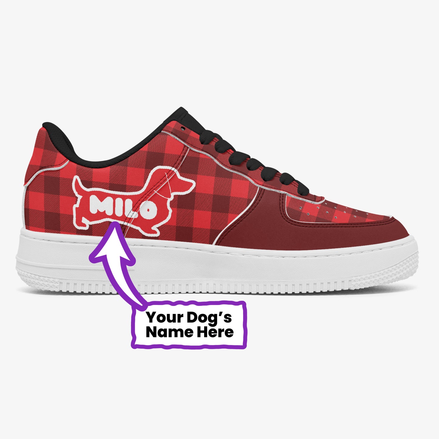 Waddles - Personalized Low-Top Leather Sneakers