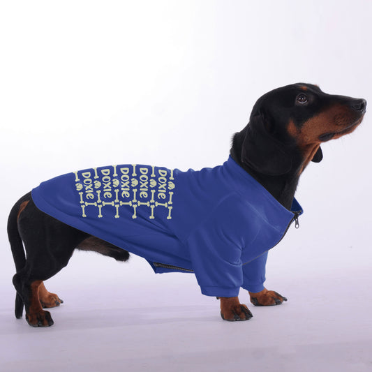 Shannon  - zip-up hooded sweatshirt for dachshund
