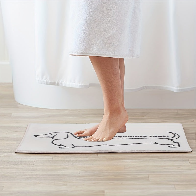 Dachshund-Bath-Rug-Non-Slip-Absorbent-Soft-Floor-Carpet-doxie.us