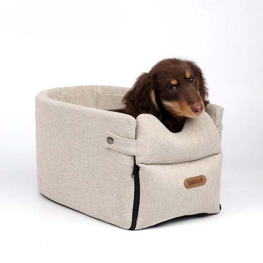 Dachshund-Car-Safety-Bed-Ultimate-Travel-Comfort-Seat-for-Small-Dogs