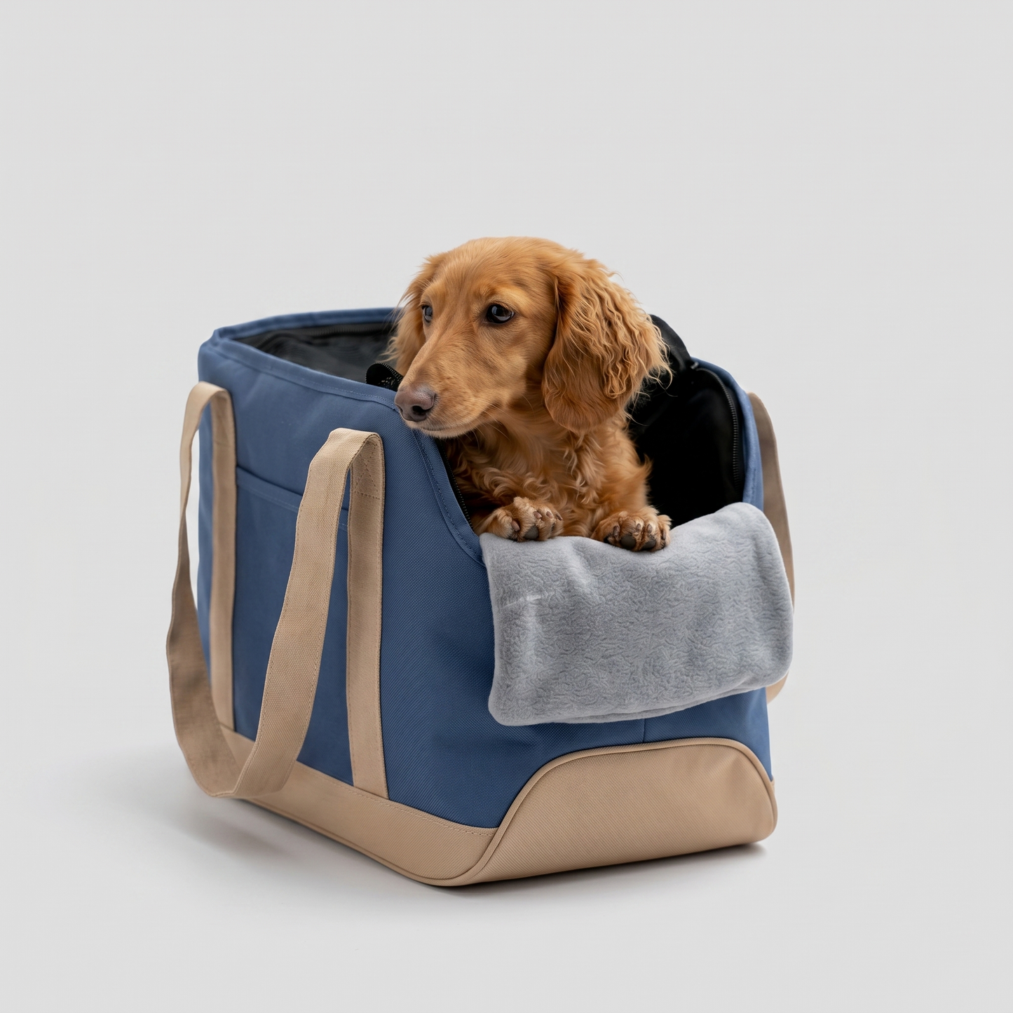 Dachshund-Travel-Carrier-Bag-Tote-with-Soft-Head-Pillow-9