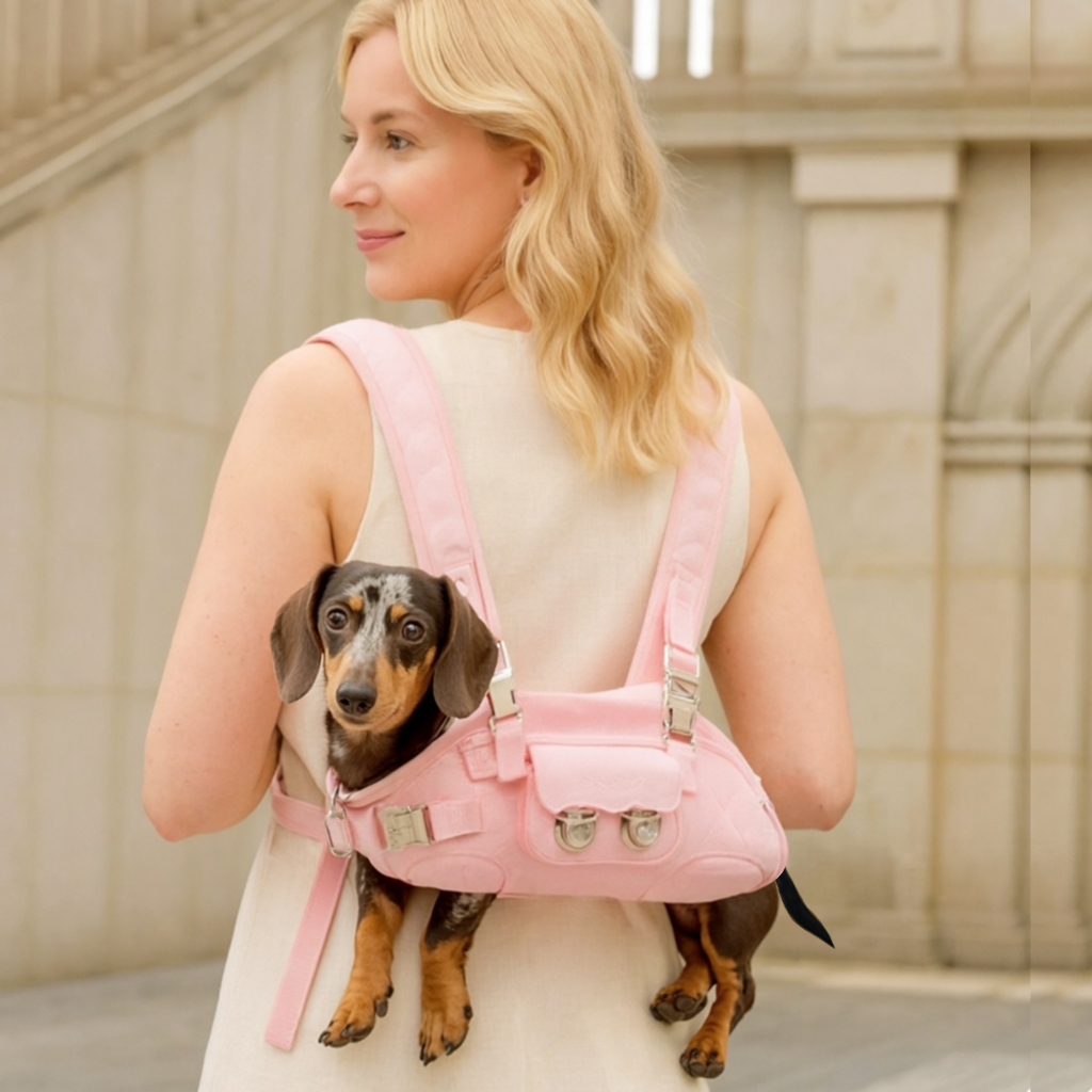 PrePaw Dachshund Backpack Carrier – Ergonomic Breathable Travel Dog Backpack