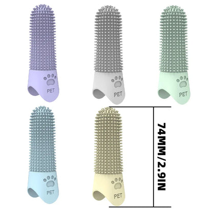 Dachshund Finger Toothbrush – Soft Silicone Teeth Cleaner for Dogs