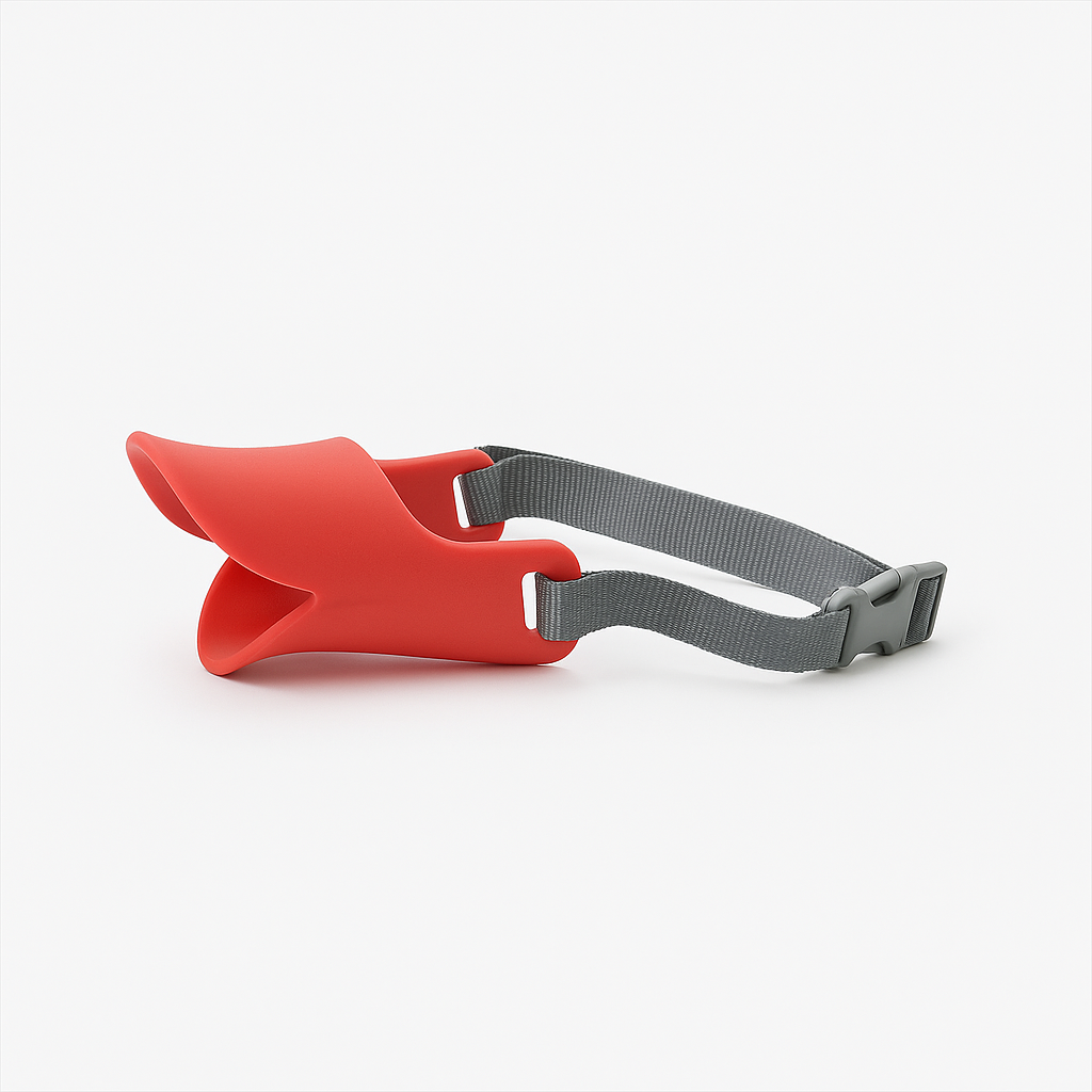 Dachshund Silicone Muzzle – Duck-Shaped Anti-Bite No-Bark Mouth Cover