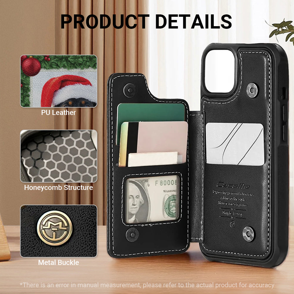 Greta - Personalized  Leather Wallet Case for for iPhone & Samsung