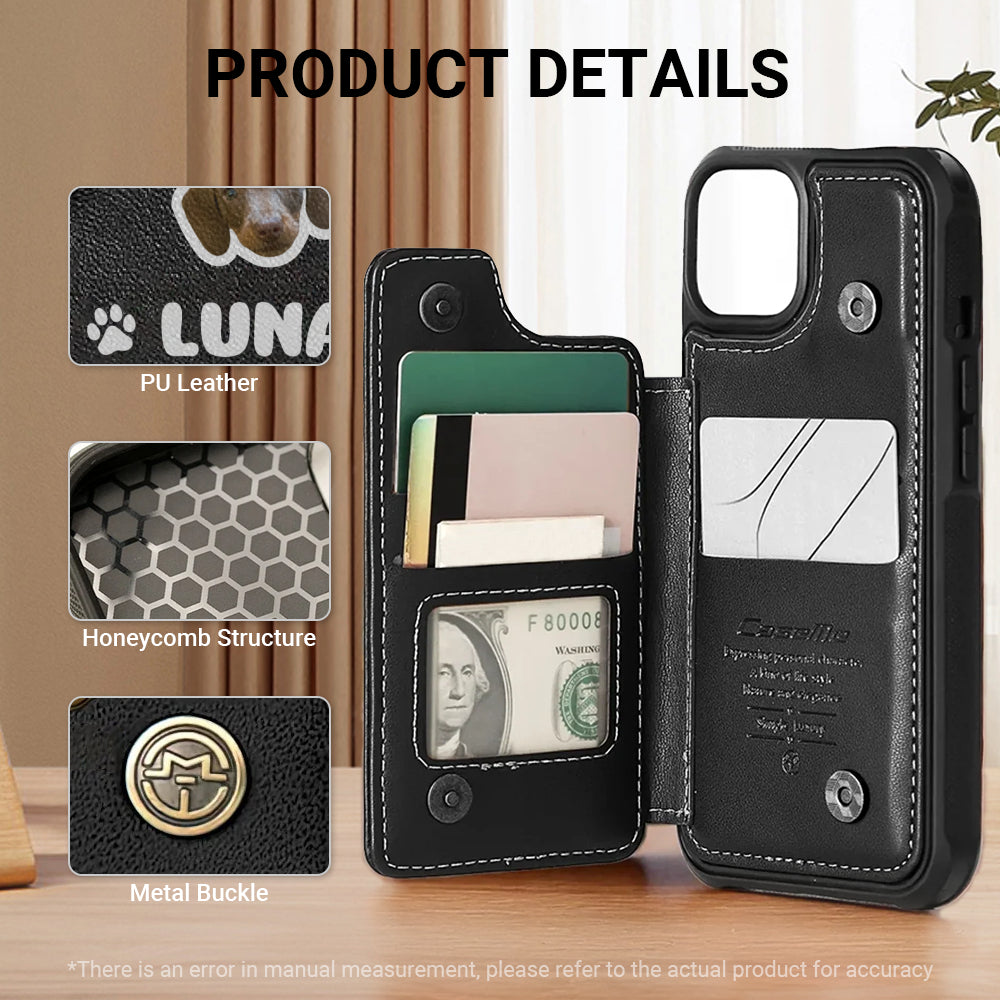 Rolf - Personalized  Leather Wallet Case for for iPhone & Samsung