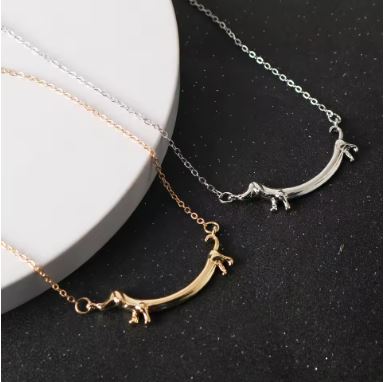 Elegant-Alloy-Dachshund-Dog-Necklace