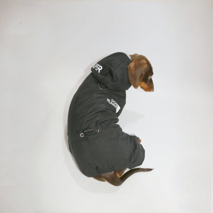 FrostPaw waterproof full-body snowsuit for dachshunds, view 8