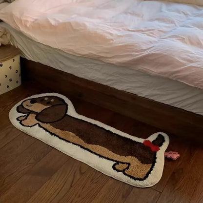 Funny-Dachshund-Plush-Rug–Dog-Carpet-for-Bedroom-Decor