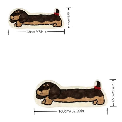Funny-Dachshund-Plush-Rug–Dog-Carpet-for-Bedroom-Decor