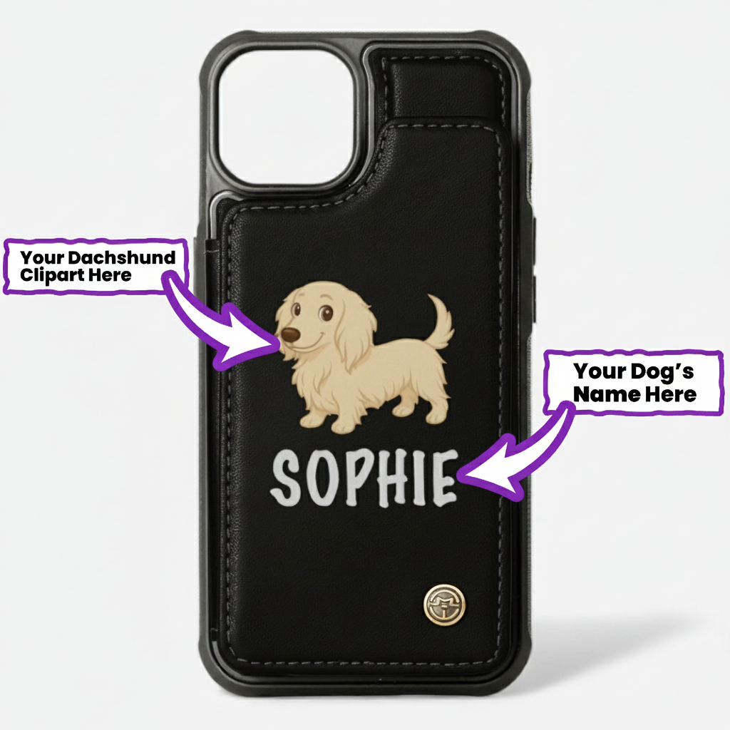 Duchess - Personalized  Leather Wallet Case for for iPhone & Samsung