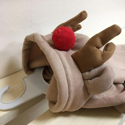Reindeer Christmas hoodie on a dachshund, view 7
