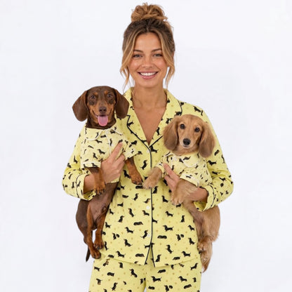 Cookie – Matching Dachshund Pajamas | Soft Satin Pajamas