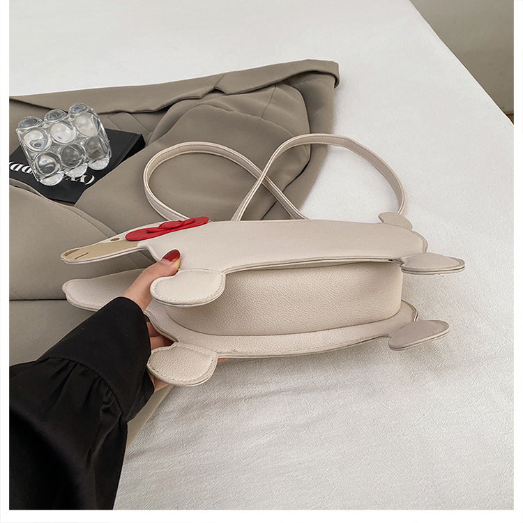 Dachshund Leather Handbag – Cross-Border Cartoon Shoulder Bag for Travel