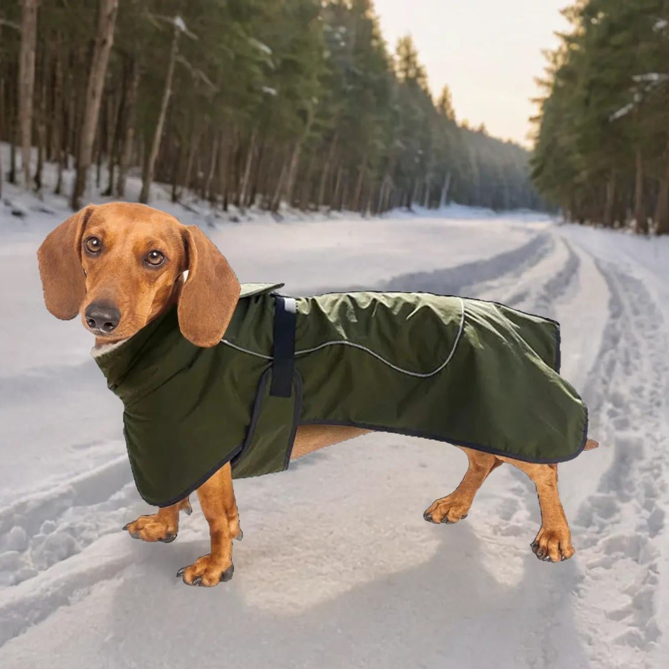 FurVogue Dachshund Warm Jacket Ultimate Snow Protection