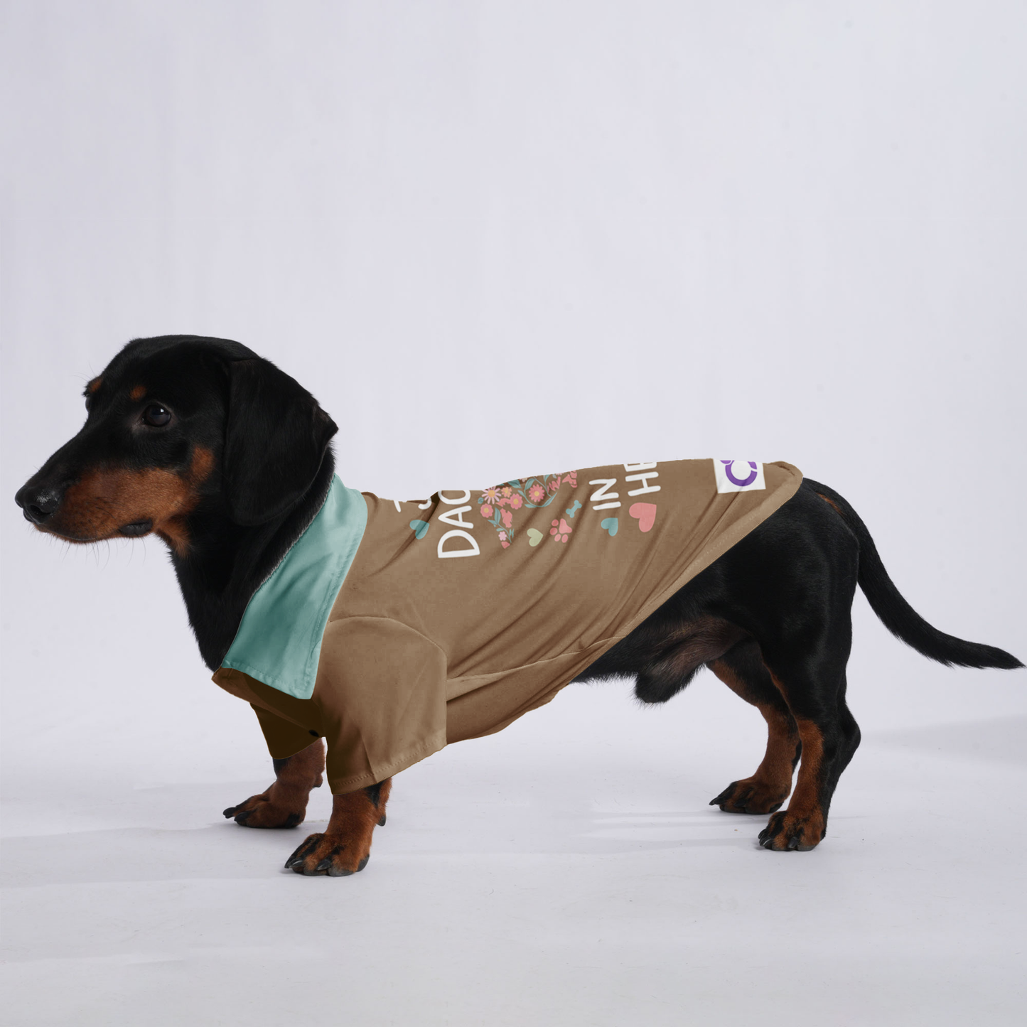 Just a Dachshund in love with her Mom - Hawaiian Shirt for Doxies