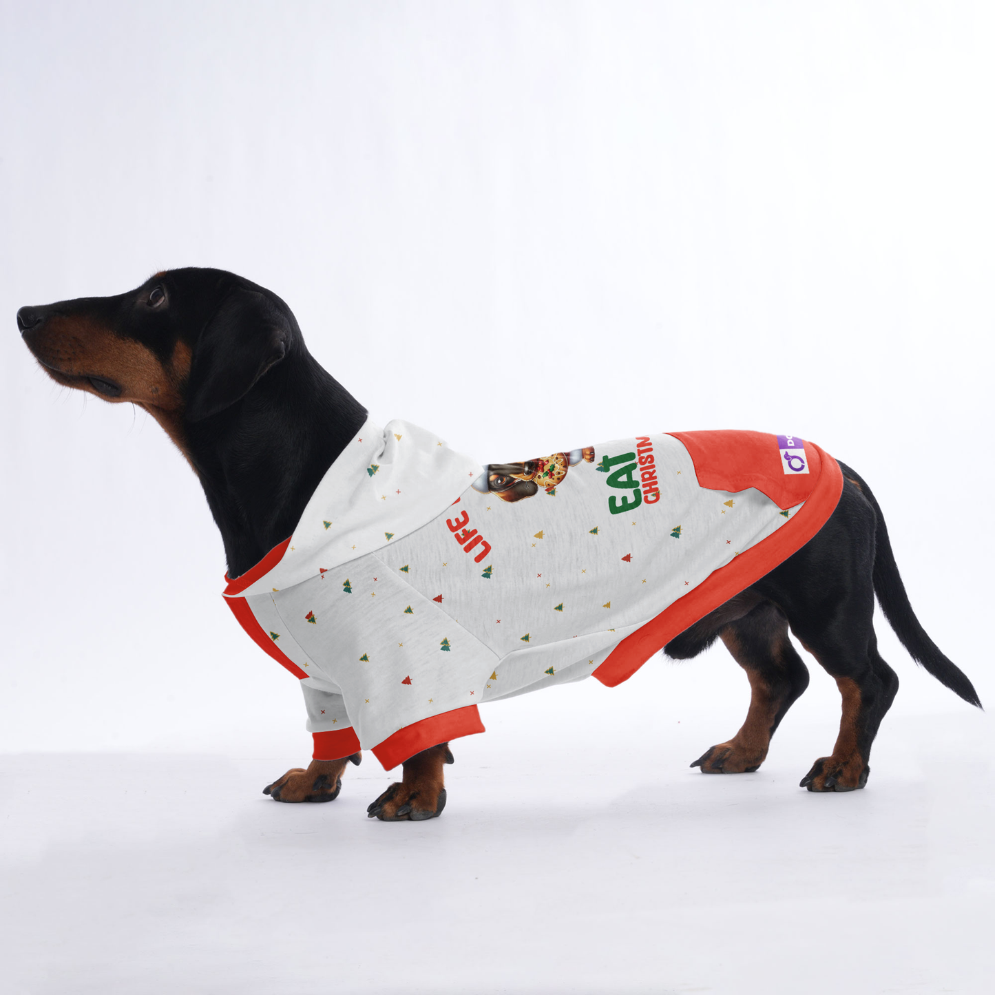 Life is short, eat more christmas cookies - Hoodies for Dachshunds