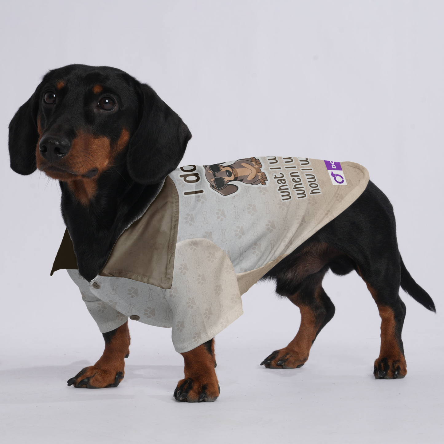 I do what i want , when i want, how i want - Hawaiian Shirt for Doxies