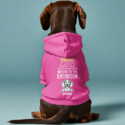 Dear MOM - Personalized Dachshund Hoodies with Your Doxie’s Name & Choice of Mom, Mum, or Dad – Stylish, Cozy, and Premium 100% Cotton