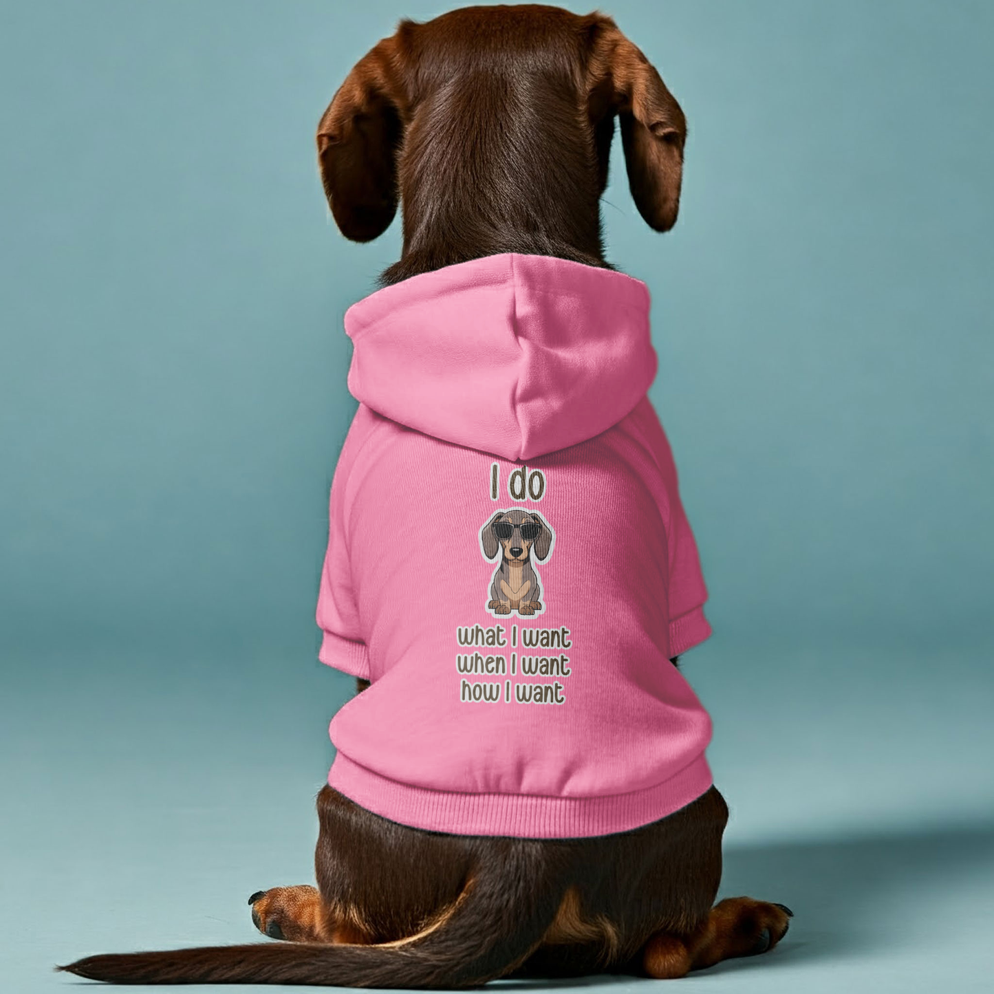 I do - Personalized Dachshund Hoodies with Funny Quotes – Stylish, Cozy, and Premium 100% Cotton