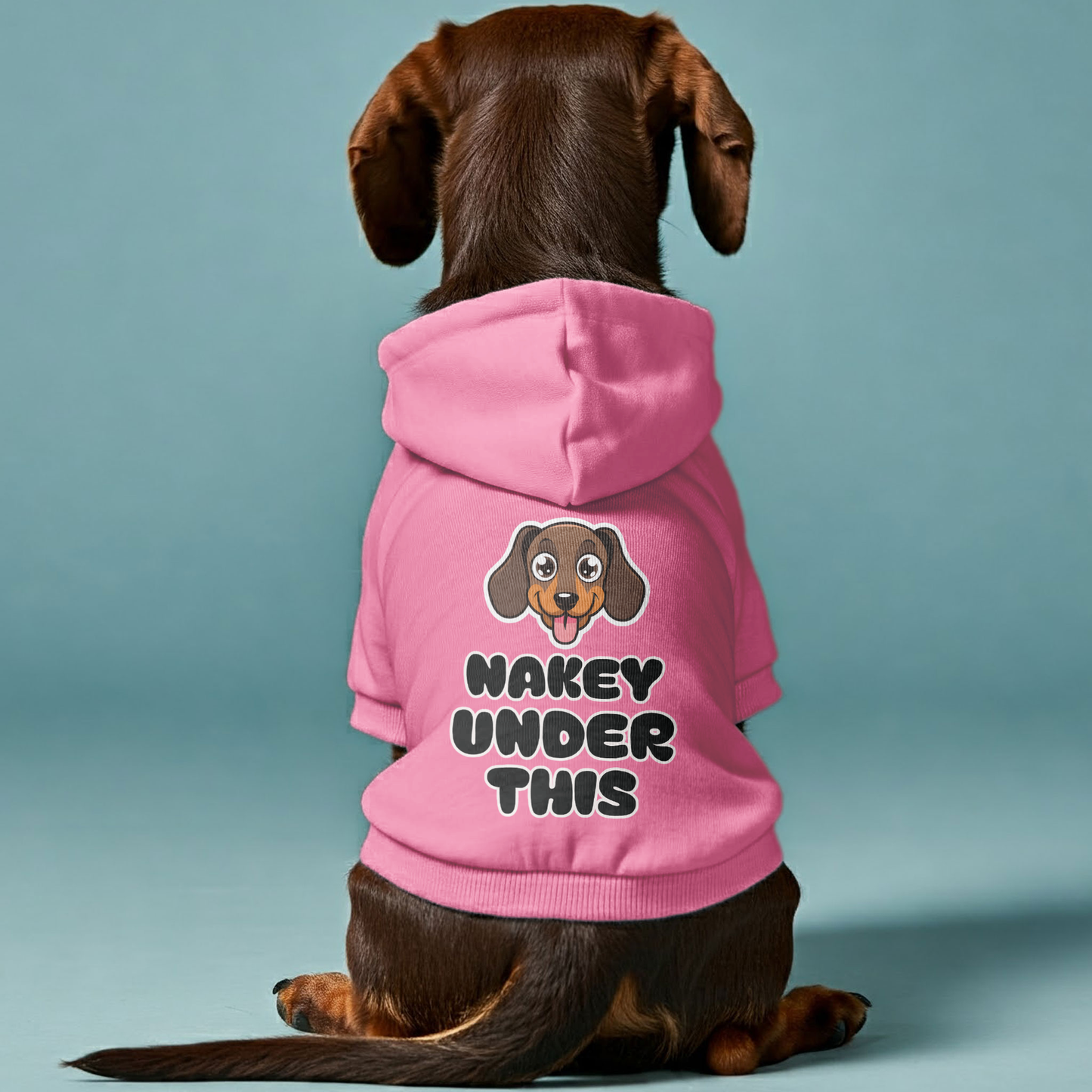 Nakey UNDER This - Personalized Dachshund Hoodies with Funny Quotes – Stylish, Cozy, and Premium 100% Cotton