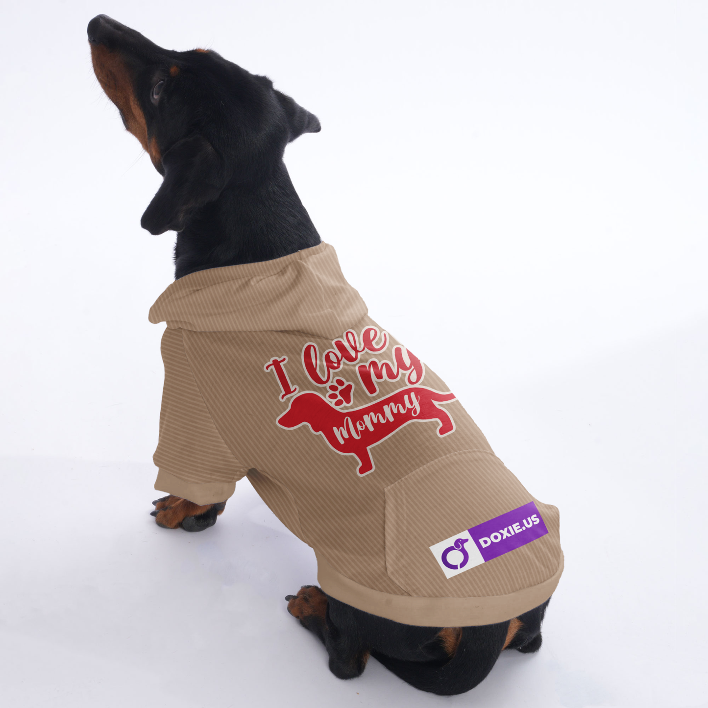 I love my mommy - Hoodies for Dachshunds