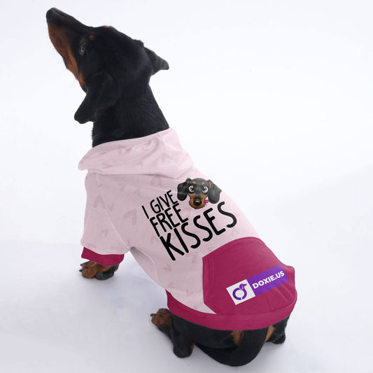 I give free kisses - Hoodies for Dachshunds