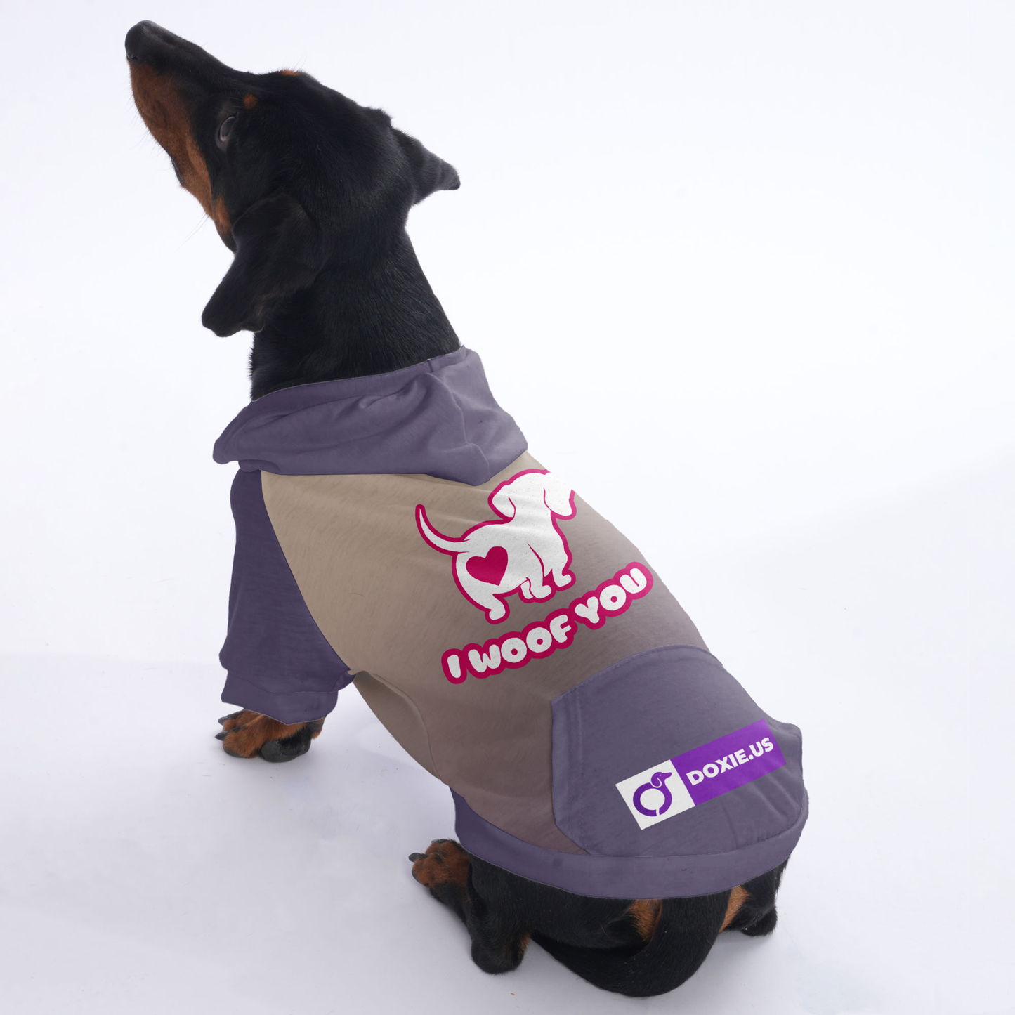 I woof you - Hoodies for Dachshunds