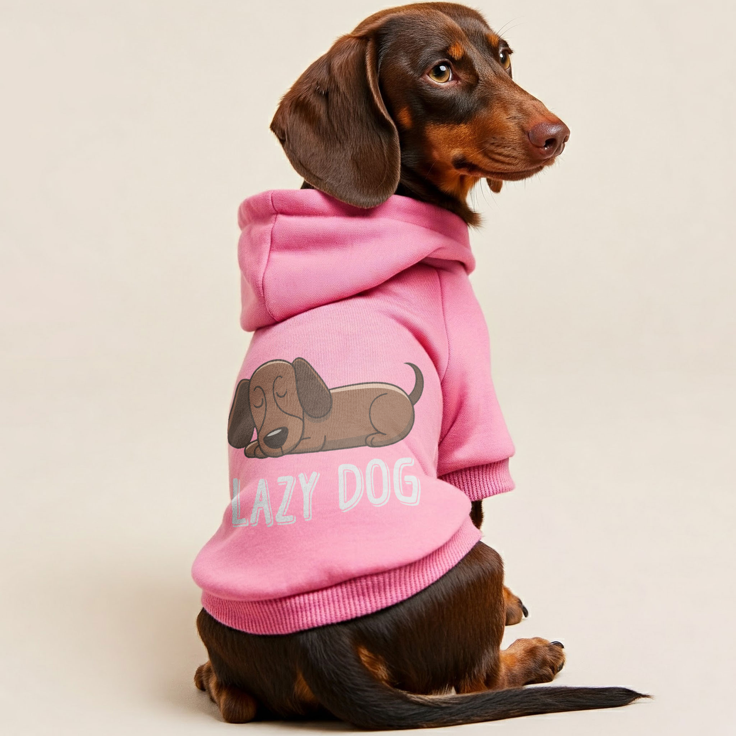 Lazy Dog - Personalized Dachshund Hoodies with Funny Quotes – Stylish, Cozy, and Premium 100% Cotton