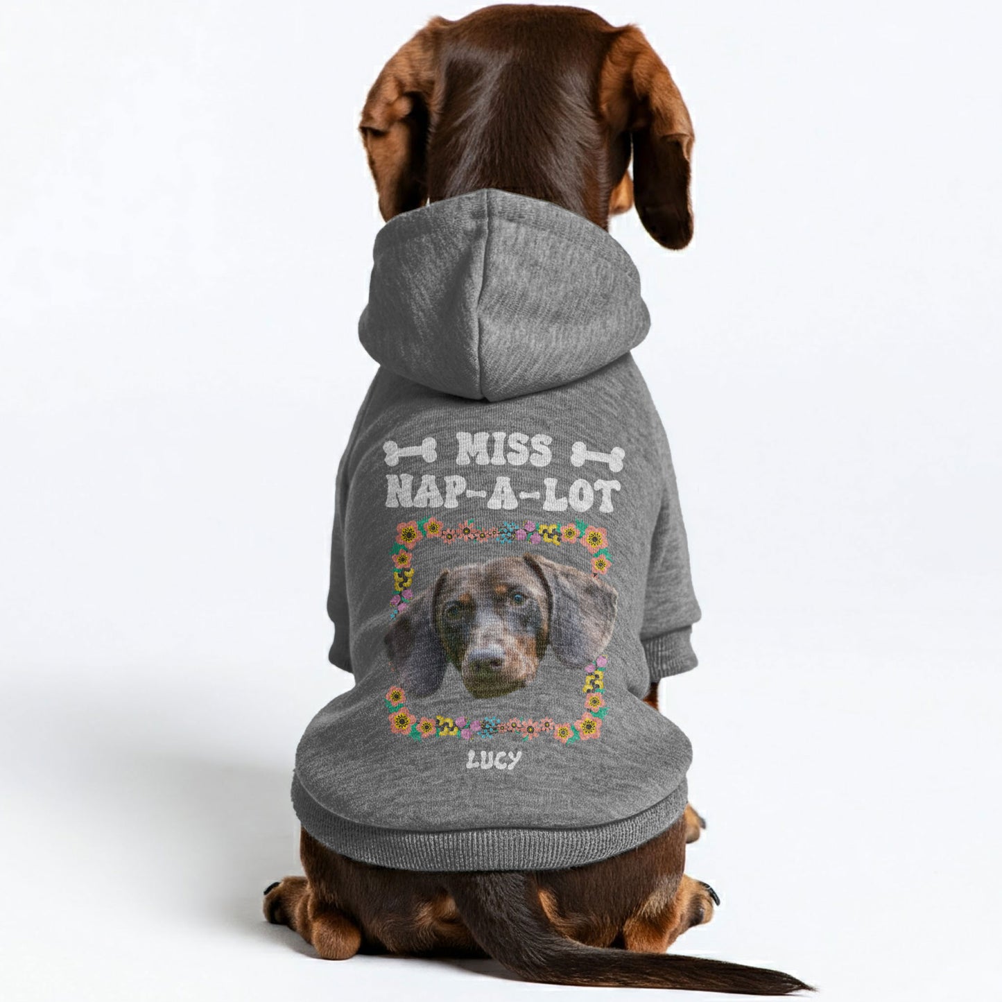 Nap-a-Lot  – Personalized Dachshund Hoodies with Your Doxie’s Name & Photo – Stylish, Cozy & Made from Premium 100% Cotton