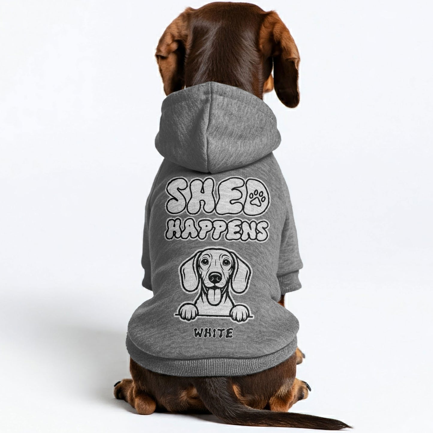Shed Happens - Personalized Dachshund Hoodies with your doxie name – Stylish, Cozy, and Premium 100% Cotton
