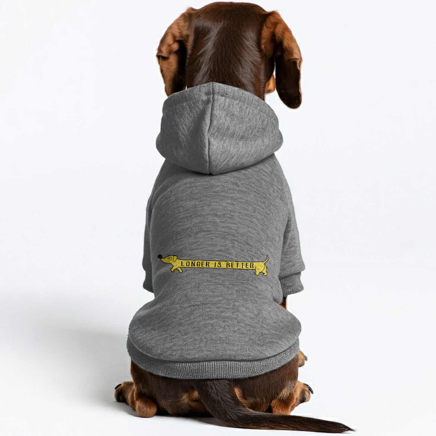 Longer is Better - Personalized Dachshund Hoodies with Funny Quotes – Stylish, Cozy, and Premium 100% Cotton