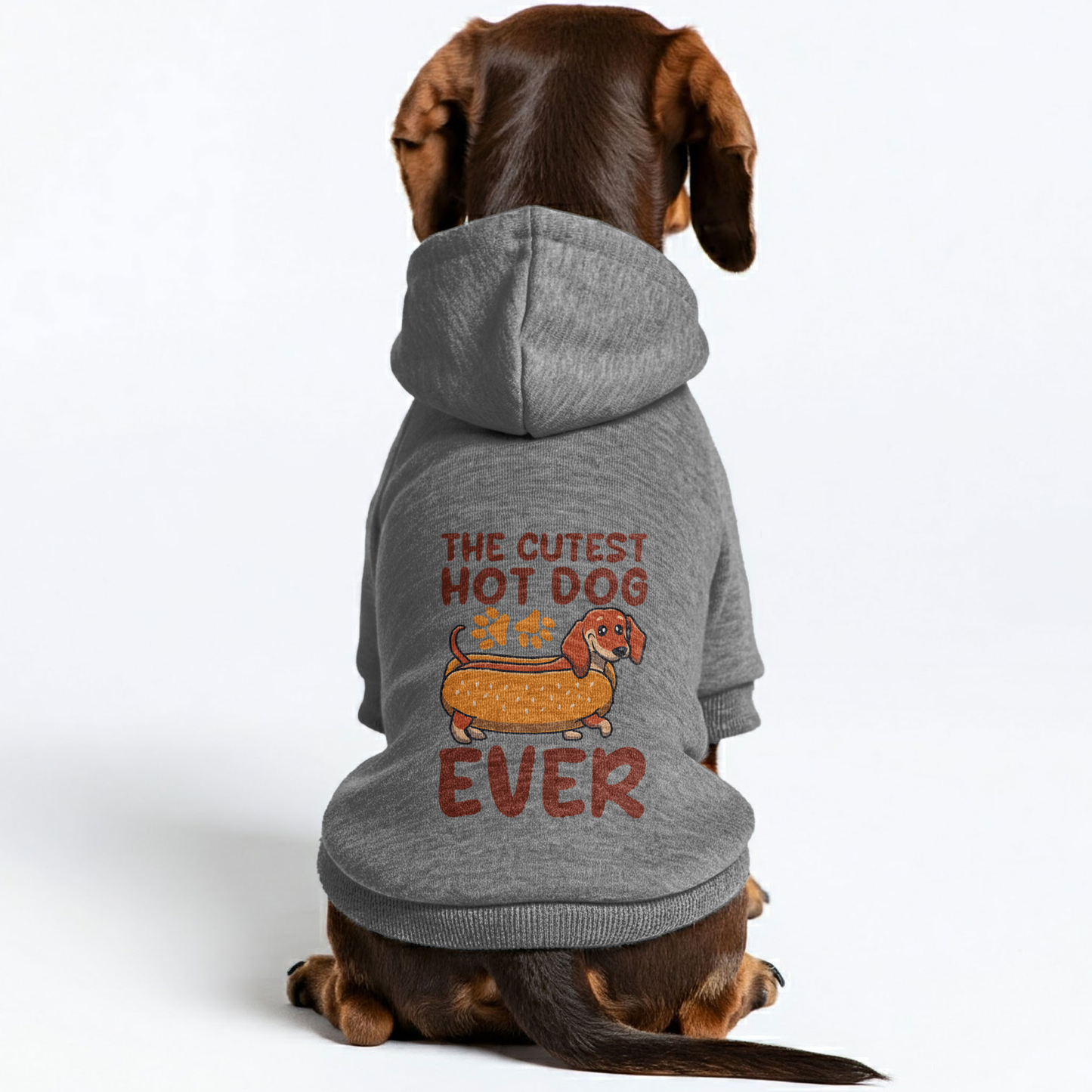 THE CUTEST HOT DOG EVER - Personalized Dachshund Hoodies with Funny Quotes – Stylish, Cozy, and Premium 100% Cotton