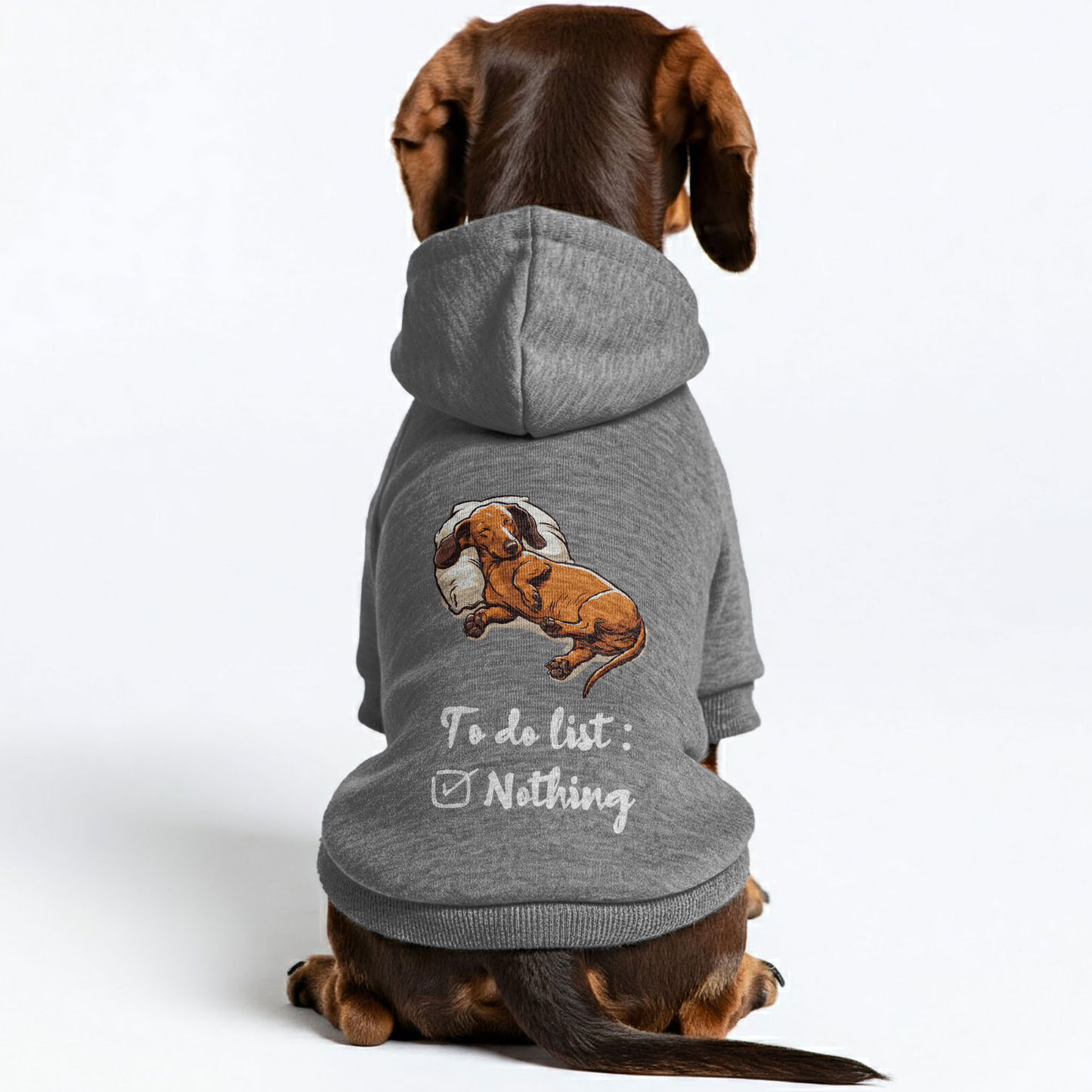 To Do List - Personalized Dachshund Hoodies with Funny Quotes – Stylish, Cozy, and Premium 100% Cotton