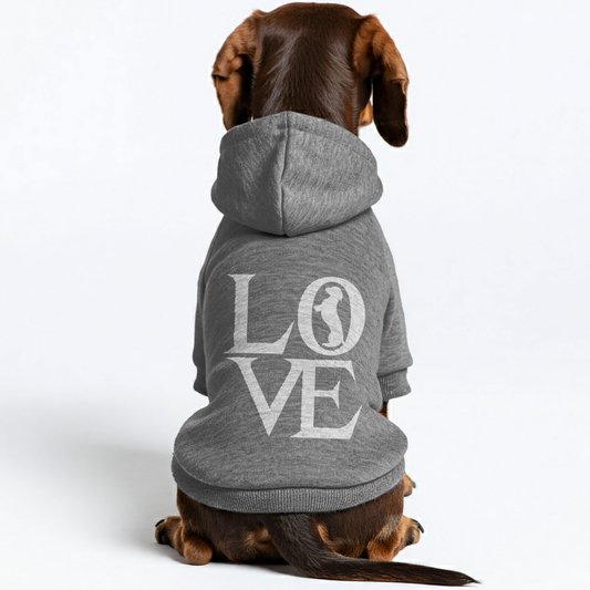 LOVE - Personalized Dachshund Hoodies with Funny Quotes – Stylish, Cozy, and Premium 100% Cotton