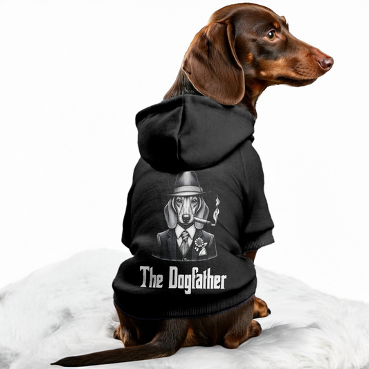 The Dogfather - Personalized Dachshund Hoodies with Funny Quotes – Stylish, Cozy, and Premium 100% Cotton