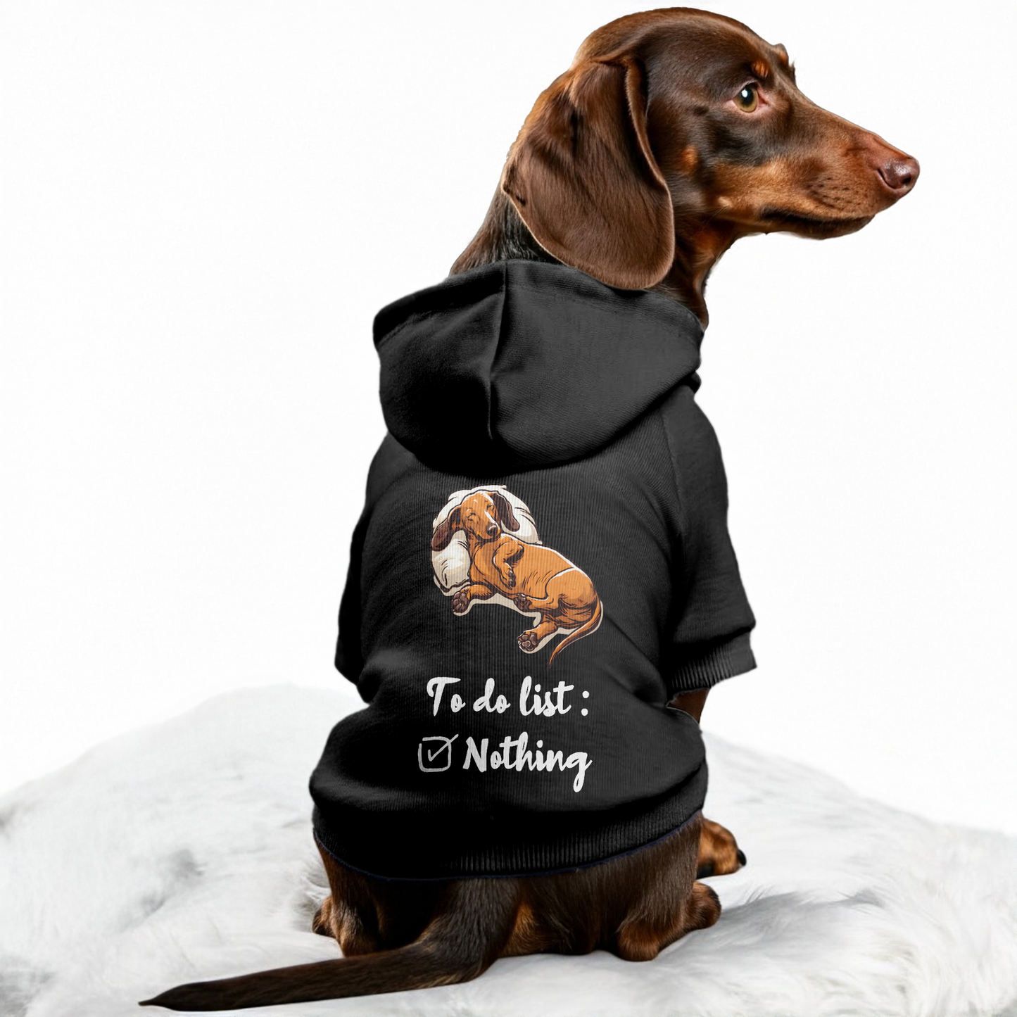 To Do List - Personalized Dachshund Hoodies with Funny Quotes – Stylish, Cozy, and Premium 100% Cotton